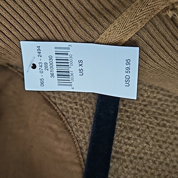 Aerie,NWT,Sherpa Fleece 1/4 Zip Pullover Teddy Sweater Long Sleeve Brown Size XS - Picture 4 of 12